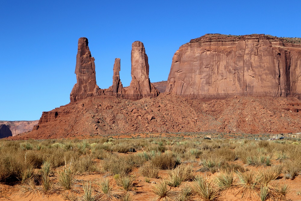 three sisters monument valley usa